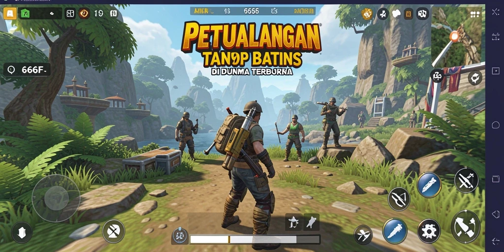 Screenshot dari gameplay seru di dunia terbuka 666F.