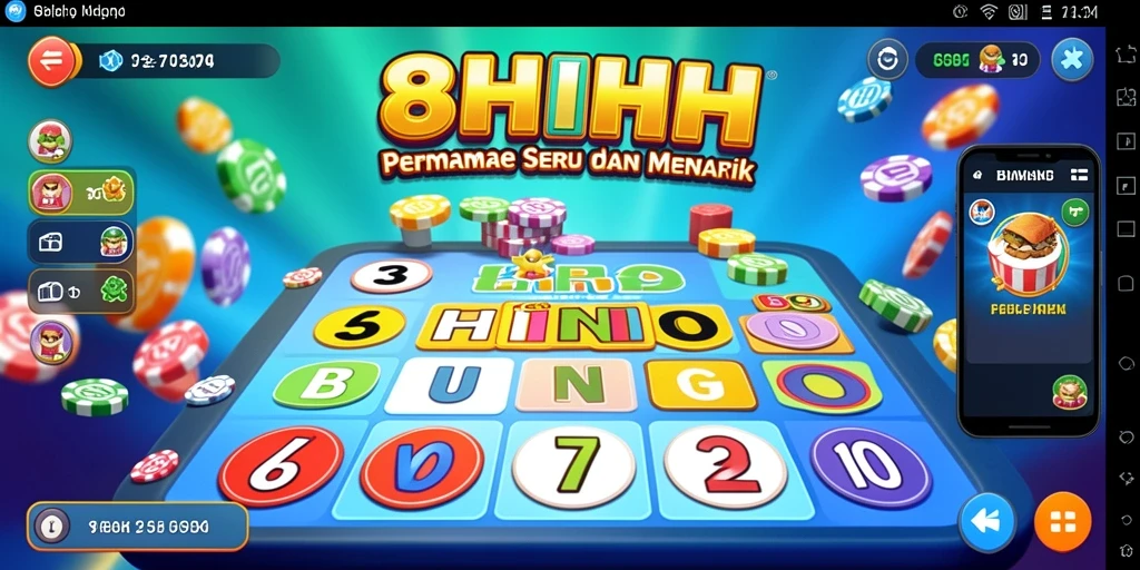 Tampilan gameplay Bingo yang interaktif dan menarik di 8HHH.
