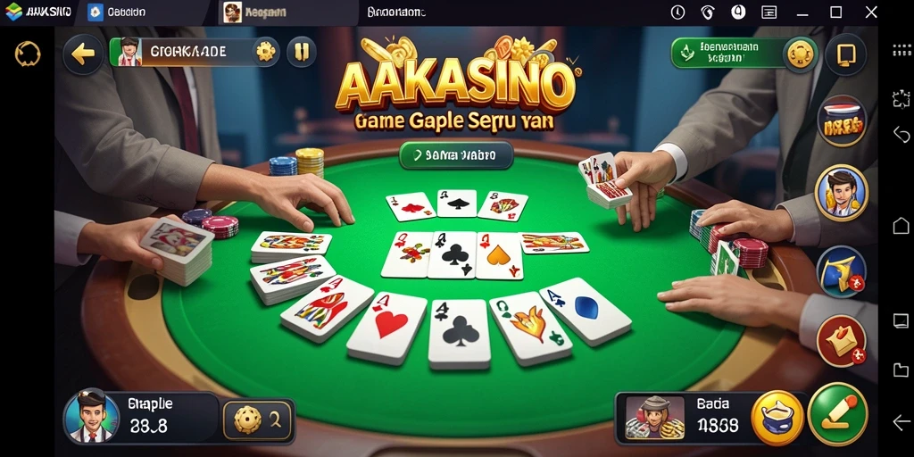 Tampilan gameplay AAKASINO yang seru dan interaktif.