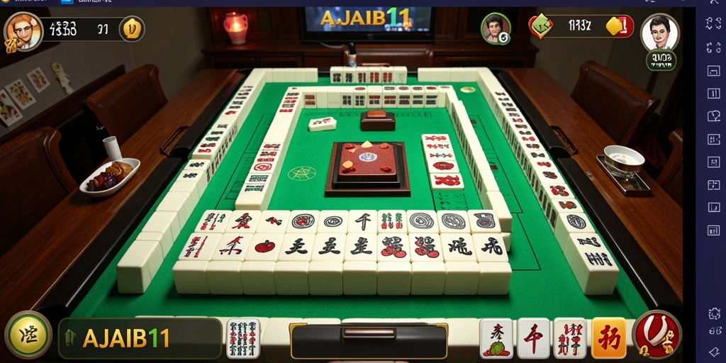 Screenshot AJAIB11 menampilkan gameplay Mahjong yang menarik dan intuitif.