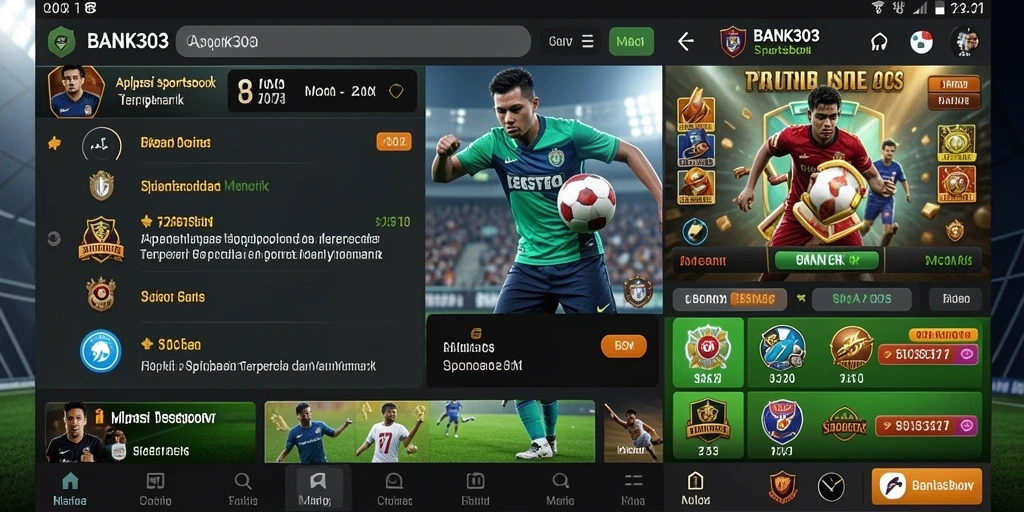 Tampilan menarik dari gameplay dalam aplikasi SPORTSBOOK BANK303.