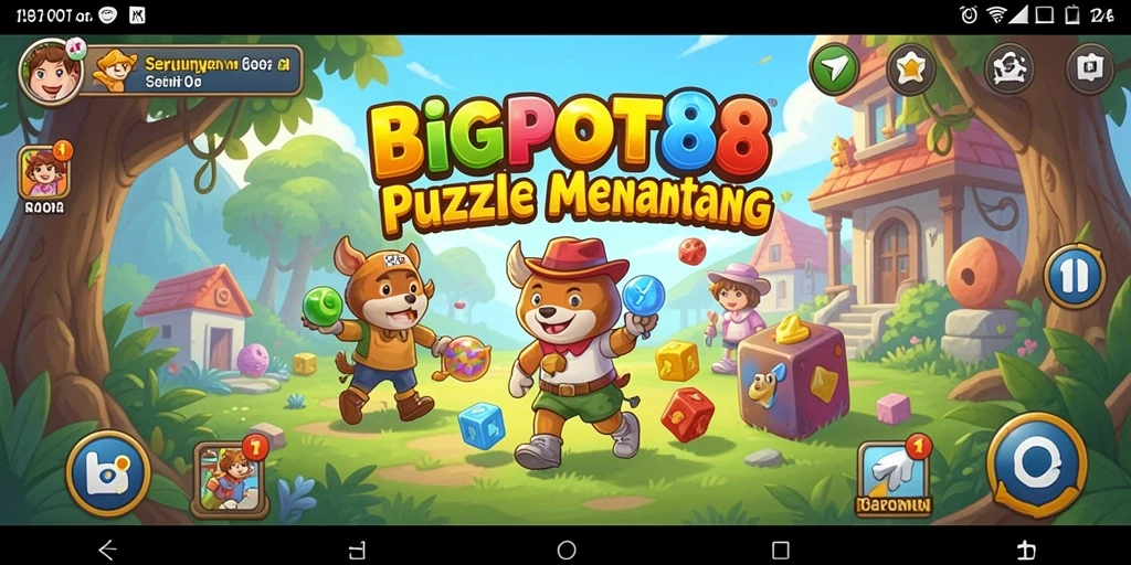 Screenshot BIGPOT88 menampilkan gameplay seru dalam puzzle.