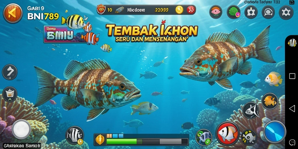 Gameplay BNI789 menampilkan aksi tembak ikan yang seru dan mendebarkan.