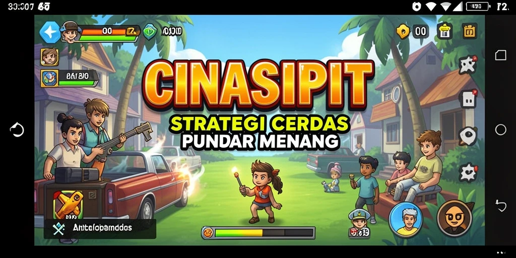 Tampilan gameplay strategis menyenangkan di CINASIPIT.