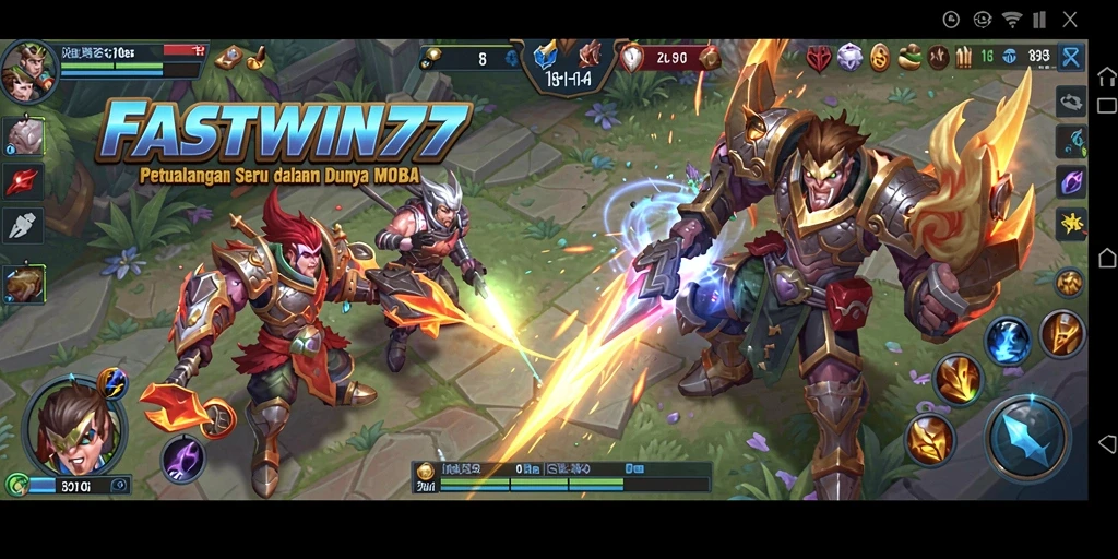 Tangkapan layar gameplay FASTWIN77 yang menampilkan pertempuran intens.