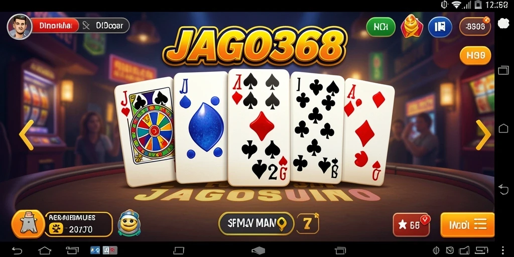 Screenshot gameplay JAGO368 menampilkan pertarungan seru dalam permainan Domino.