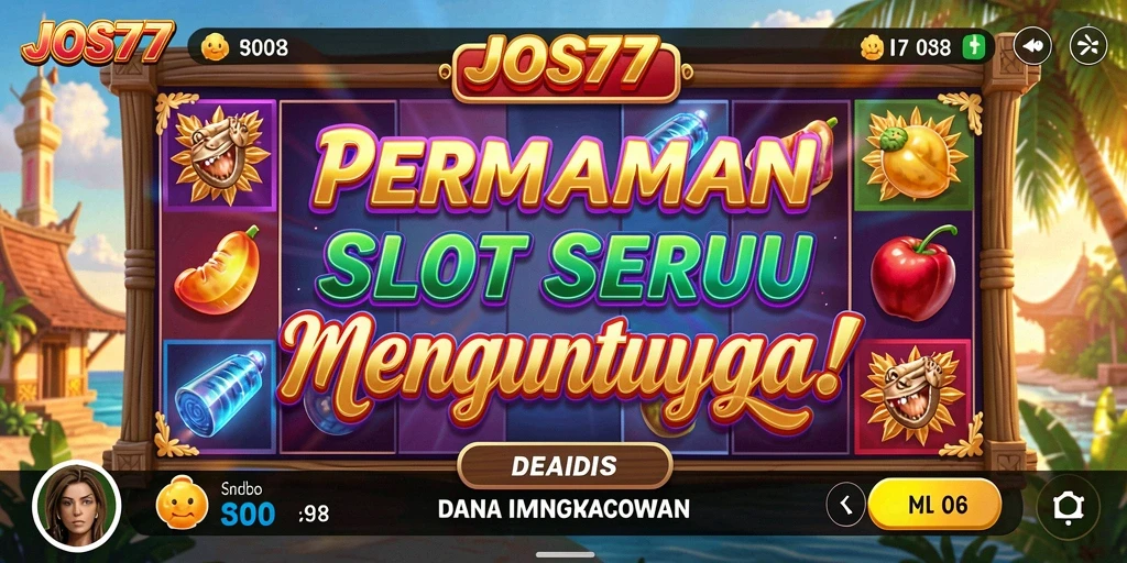 Tampilan gameplay seru di JOS77 dengan berbagai mesin slot.