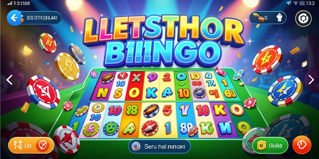 Screenshot LETSTHOR menampilkan gameplay Bingo yang seru dan interaktif.