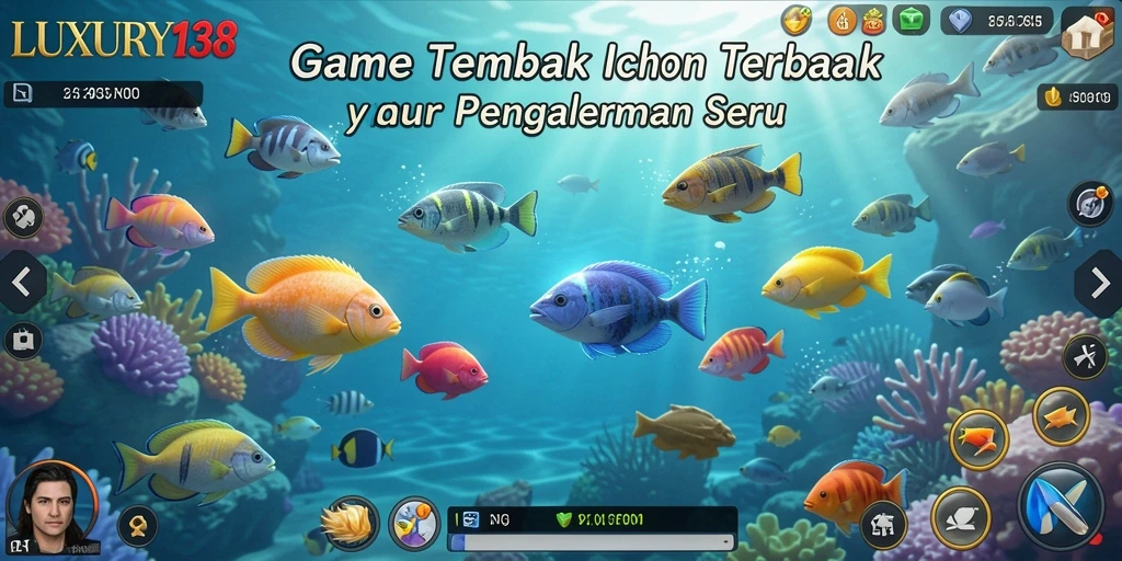 Tampilan visual menarik dari gameplay Tembak Ikan di LUXURY138.