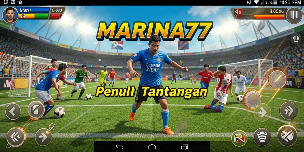 Screenshot utama dari gameplay MARINA77 yang menampilkan aksi olahraga yang mendebarkan.