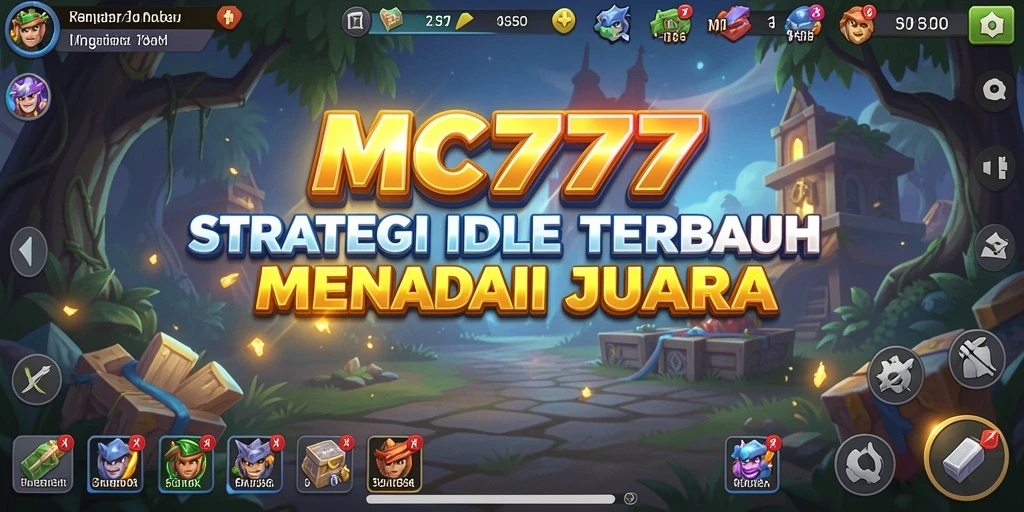 Screenshot gameplay MC777 yang menunjukkan karakter beraksi dalam mode Idle.
