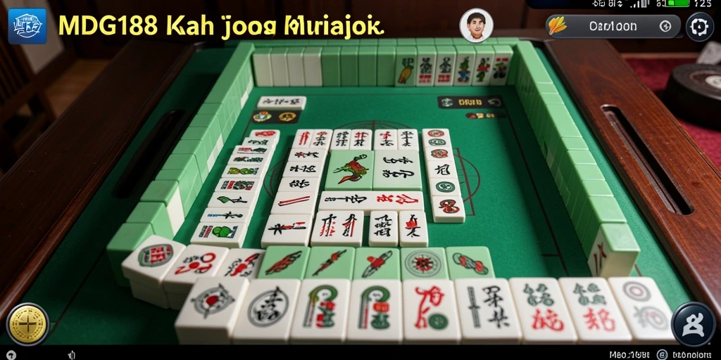 Tampilan gameplay MDG188 yang menantang dan seru dalam permainan Mahjong.
