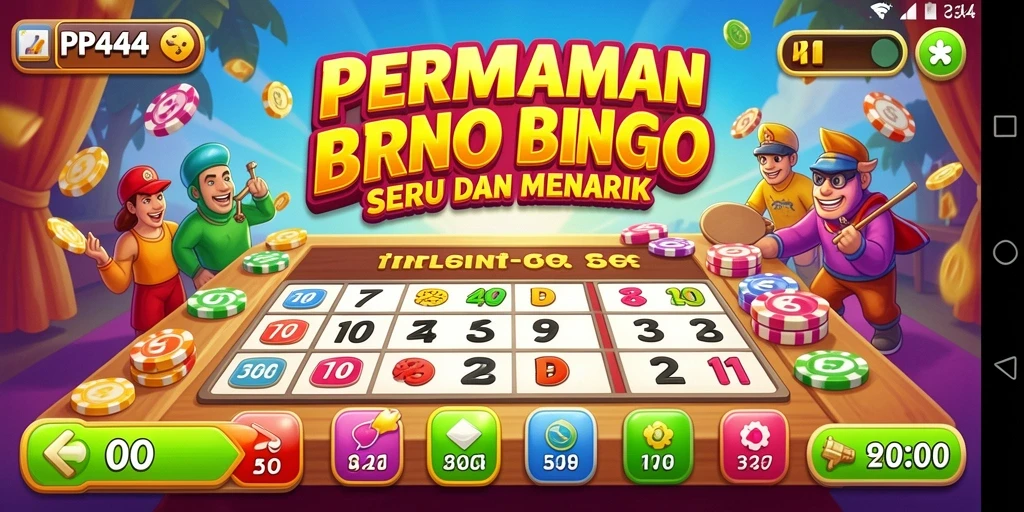 Tampilan gameplay seru di PP444 saat bermain Bingo.
