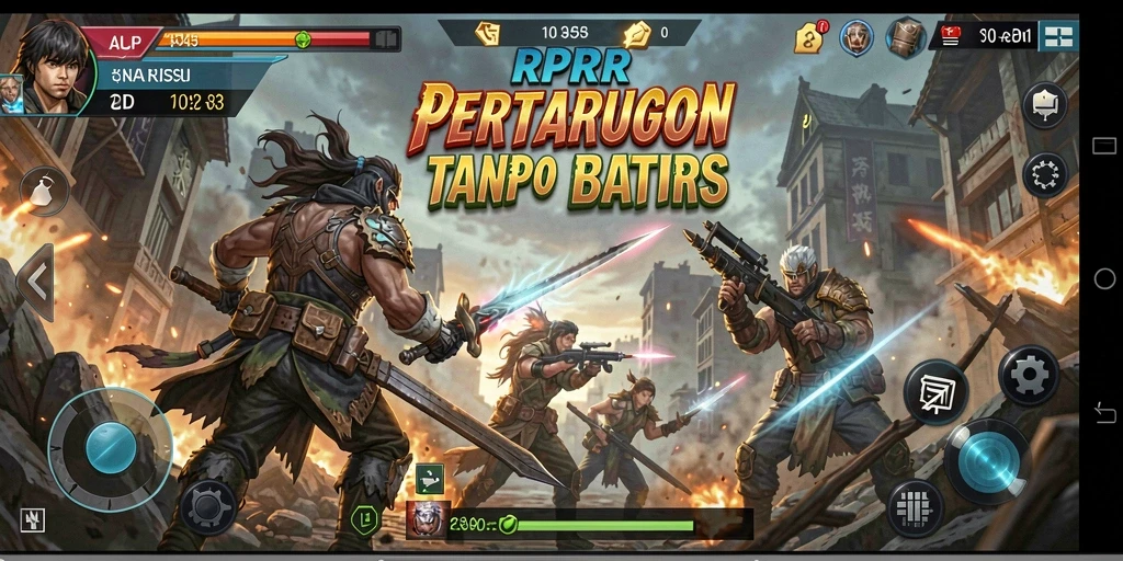 Screenshot permainan RPRR menampilkan aksi pertarungan yang mendebarkan.