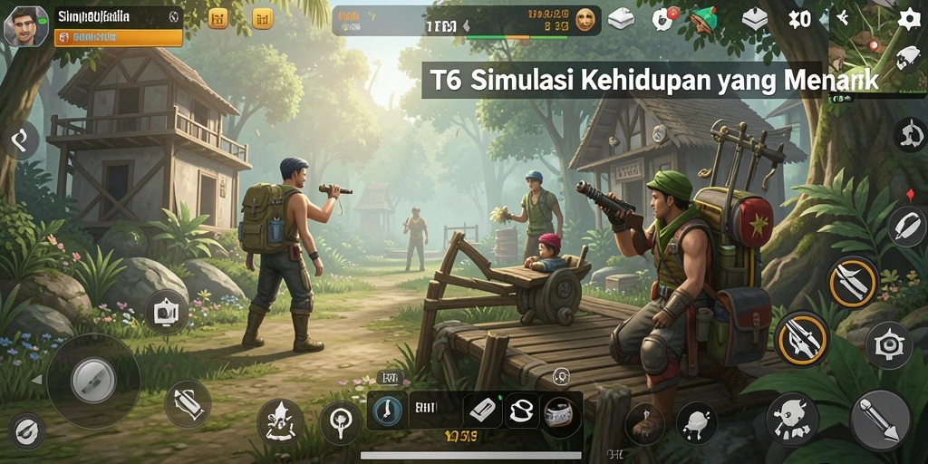 Tampilan gameplay T6 yang menarik dan interaktif.